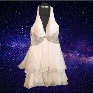 Tony Bowls Mini Pageant Dress White Size 0